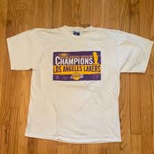 Get authentic los angeles lakers gear here. Nba Shirts Vtg 200 Nba Finals Los Angeles La Lakers Champion Poshmark