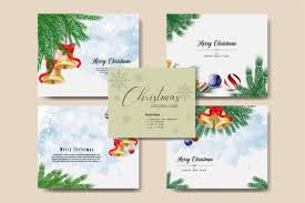 4 Christmas Greeting Card Bundle Graphic By Hafidz Putra67 Creative Fabrica