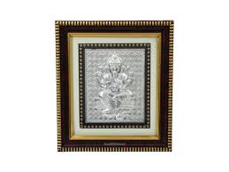 999 Silver Ganesha Photo Frame