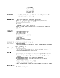 First Job Resume Objective Examples Tjfs Journal Org