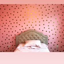 2 Inches Polka Dot Wall Decal Gold