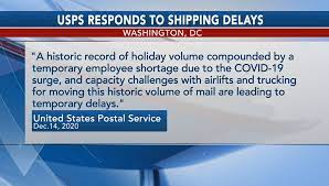 usps explains shipping delays this