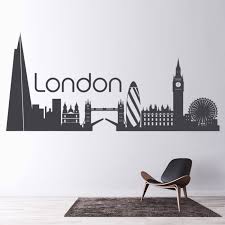 London City Skyline Wall Sticker