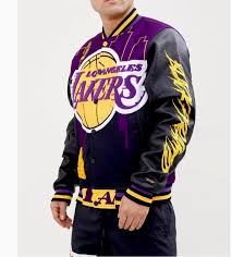 Bring out the retro future crew neck sweatshirt by black pyramid. Black Pyramid Pro Standard Collab La Lakers Men S Jacket Unleashed Streetwear And Apparel