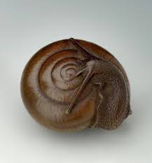 Works purchased from him appear in major museum. To Love Many Things Netsuke Snail Japanese Antiques