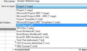 Ms Project 2010 To Pdf Save Ms Project Mpp As Pdf