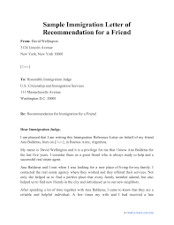 These visa applications require detailed letters of recommendation from prominent figures that can vouch for the applicant's achievement in their field. Sample Immigration Letter Of Recommendation For A Friend Download Printable Pdf Templateroller