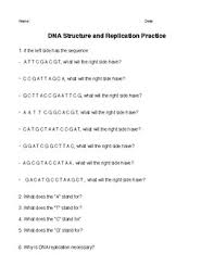 Back to 20 dna structure and replication worksheet. Dna Structure Practice Worksheets Teaching Resources Tpt