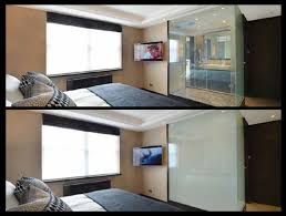Switchable Glass Bathroom Partition
