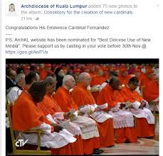 He arrived in kuala lumpur international airport (klia) from xiamen of fujian province on 18 january with his family. Congratulations His Eminence Cardinal Archdiocese Of Kuala Lumpur Facebook Catholic Insider