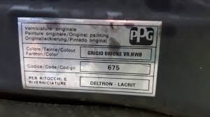 general grigio orione colour code