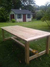 Ana White Outdoor Farmhouse Table
