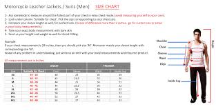40 Clean Suit Jacket Measurement Chart
