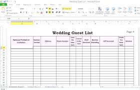 Best Wedding Guest List Template 8 Discover China Townsf