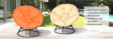 A neutral beige, brown, white, or gray accent chair blends with most color. Best Outdoor Papasan Chairs With Cushion Sets 2020 Review