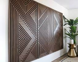Geometric Wood Art Wood Wall Art Rustic