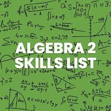Algebra 2 Skills Checklist For