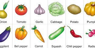 free printable vegetables flashcards