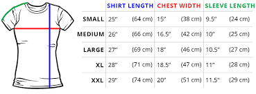 65 Unmistakable Shirts Measurement Chart