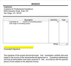 Sample Consulting Invoice 7 Documents In Word Pdf