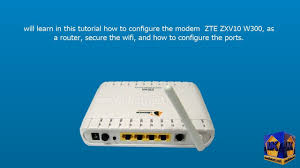 Which zte model do you have? Modem Zte Zxv10 W300 Configuration As A Router Secure Wireless Static Ip And Open Ports English Youtube