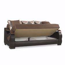 metroplex brown microsuede sofa bed by