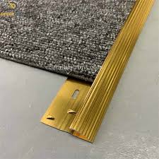 shiny gold carpet edge trim anodized