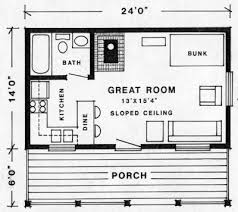 Klon Cabin Plan Tiny House Floor