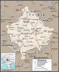 How many states are in kosovo. Kosovo Map