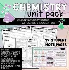 Chemistry Unit Pack Alberta Science 10