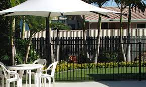 Outdoor Shade Sail And An Umbrella