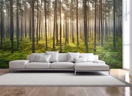 Forest Trees Mural Nature Forest Mural