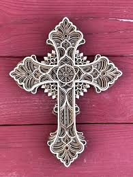 Beautiful 7 Layered Wooden Cross