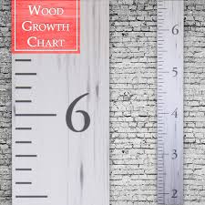 Back40life The Benchmark 60 Premium Wooden Growth Chart Ruler Weathered White