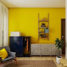 Sunflower Yellow Wall Paint Design For