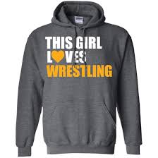 Funny Wrestling Gift This Girl Love Wrestling Hoodie