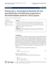 The ____ cat, the _____ jacket i hope you enjoy! Top Pdf Strong And Convergence Theorems For Two Asymptotically Nonexpansive Mappings In The Intermediate Sense In Operatorname Cat 0 Spaces 1library