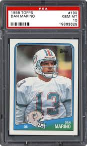 Dan marino prices (football cards 2003 leaf limited) are updated daily for each source listed above. 1988 Topps Dan Marino Psa Cardfacts
