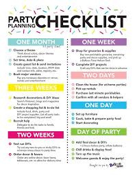 Party Planning Checklist
