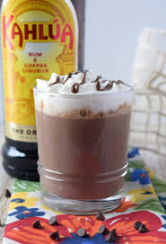 kahlua hot chocolate snacks and sips