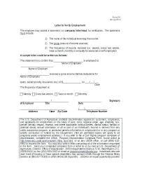 Previous Employment Verification Form Template Generic Income Letter