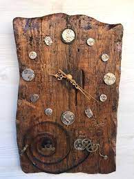 Wall Clock Wall Clock Made Of Old Wood