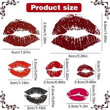 red lips temporary tattoo stickers