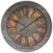 Rustic Wall Clock With Roman Numerals