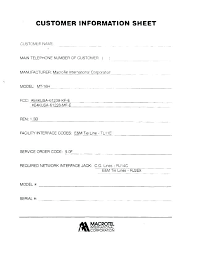 Tax Client Information Sheet Template Customer Form Contact