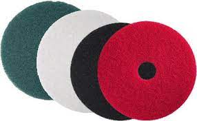red 3m floor scrubbing pad for
