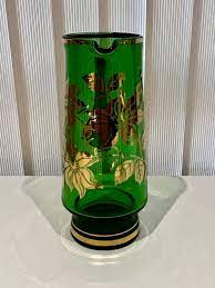 Buy Vintage Green Glass Water Jug