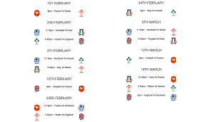 All times below are gmt. Rugby Six Nations Fixtures Photos Trend Of September