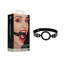 Ouch! Silicone Ring Gag With Leather Straps - Black | eBay