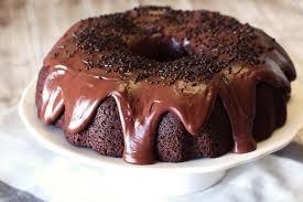vegan double chocolate bundt cake